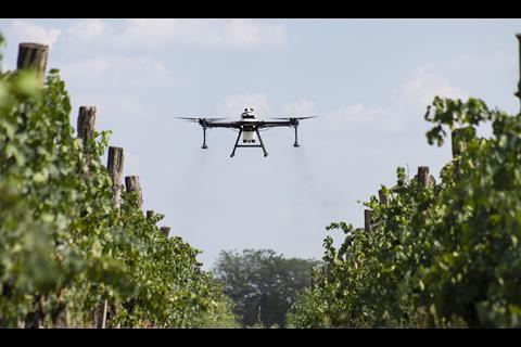 The drones can be used to spray a wide range of crops